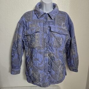 Forever 21 Quilted Paisley Jacket Women's Size Small
